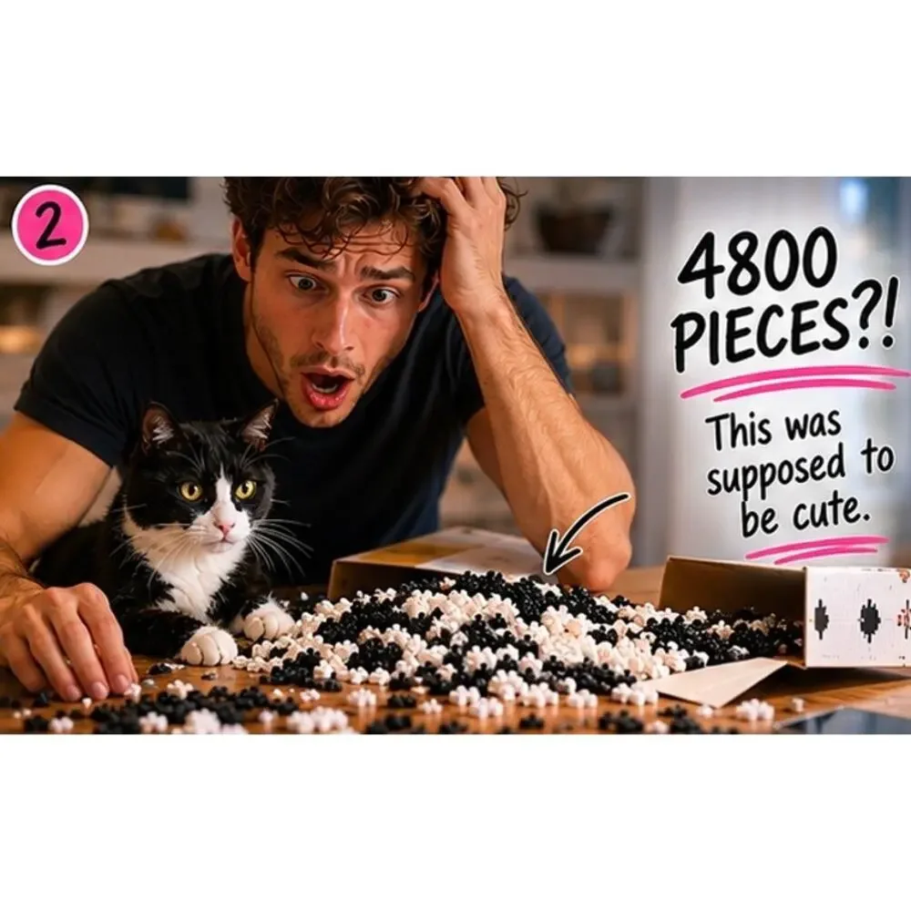4800pc Tuxedo Cat Micro Building Block Set Cat Lover Gift NIB